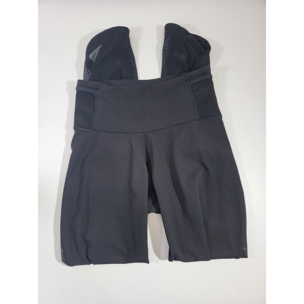 Lululemon Women's Size 2 4 Black 3/4 Length Yoga Leggings Pants Capris EUC - Picture 2 of 8